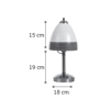 INLIGHT EPITRAPEZIO FOTISTIKO METALLIKO/GALINO LEuKO E14 F18x34cm 3432